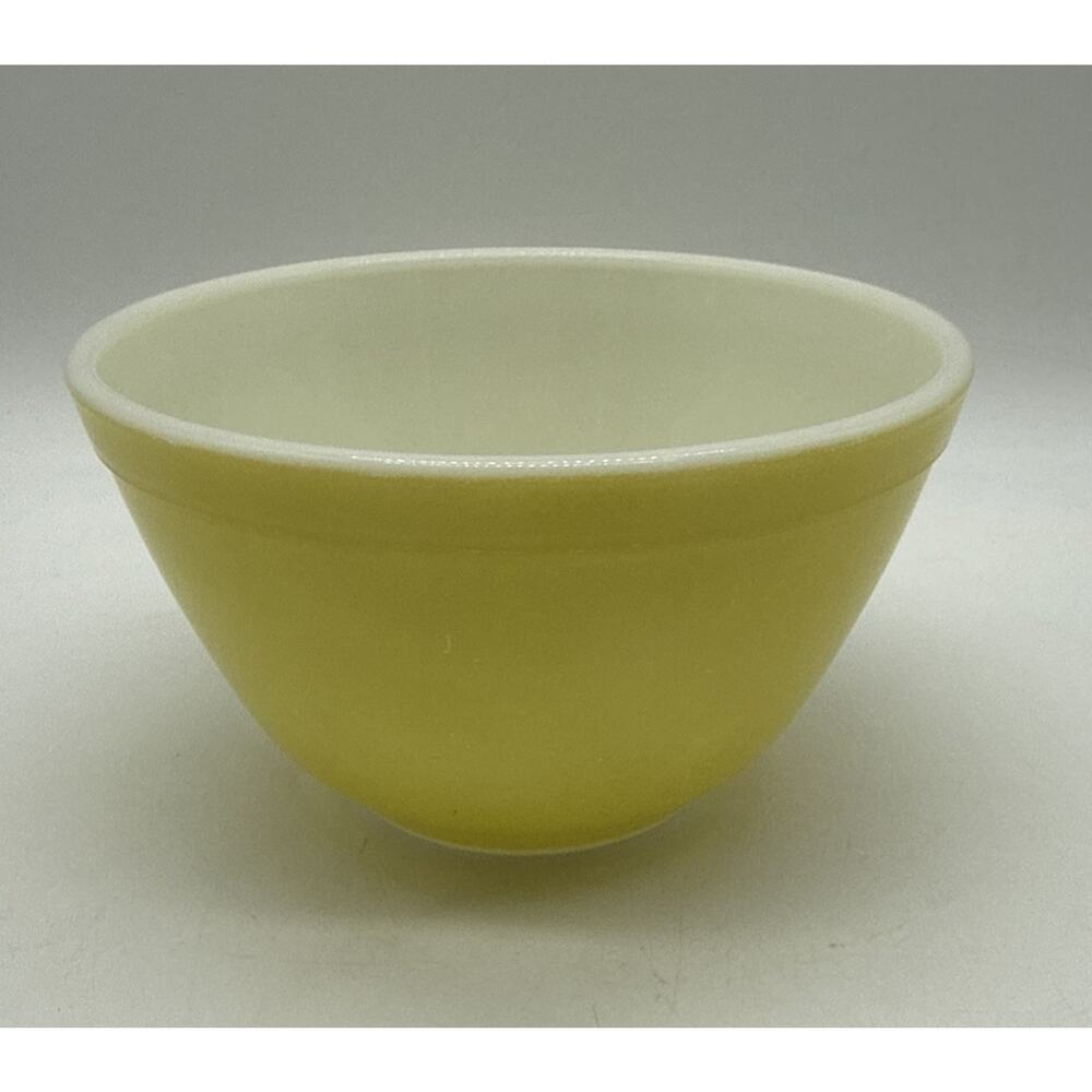 Vtg PYREX 401 Nesting Mixing Bowl 1.5 Pint Primary Yellow 1 1/2 Pint
